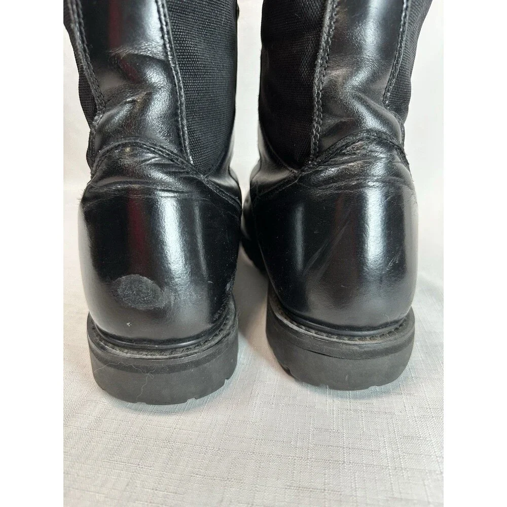 ROCKY #2093 Trooper Military Combat Boot Black Leather Nylon Soft Cap Toe Sz 14